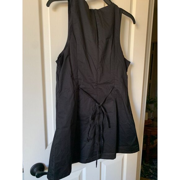 Princess Polly Womens Black Sleeveless Mini Dress With Back Tie Detail Size 12 - Picture 4 of 5
